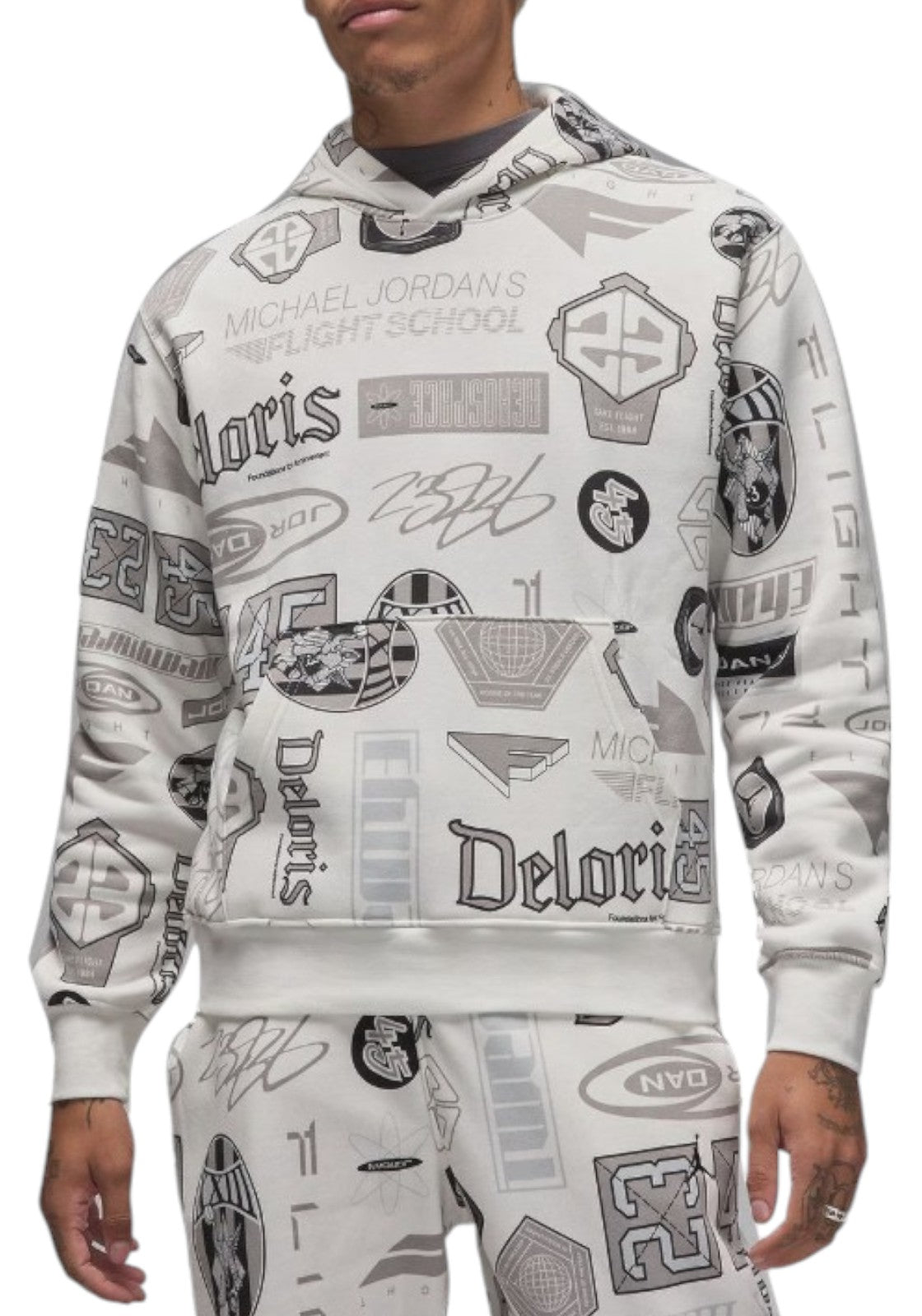 FELPE Bianco/grigio Nike