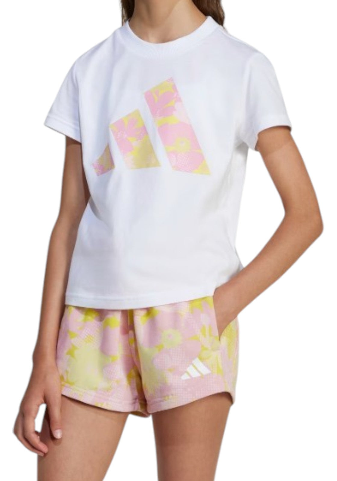 T-SHIRT E CANOTTE Bianco/rosa Adidas