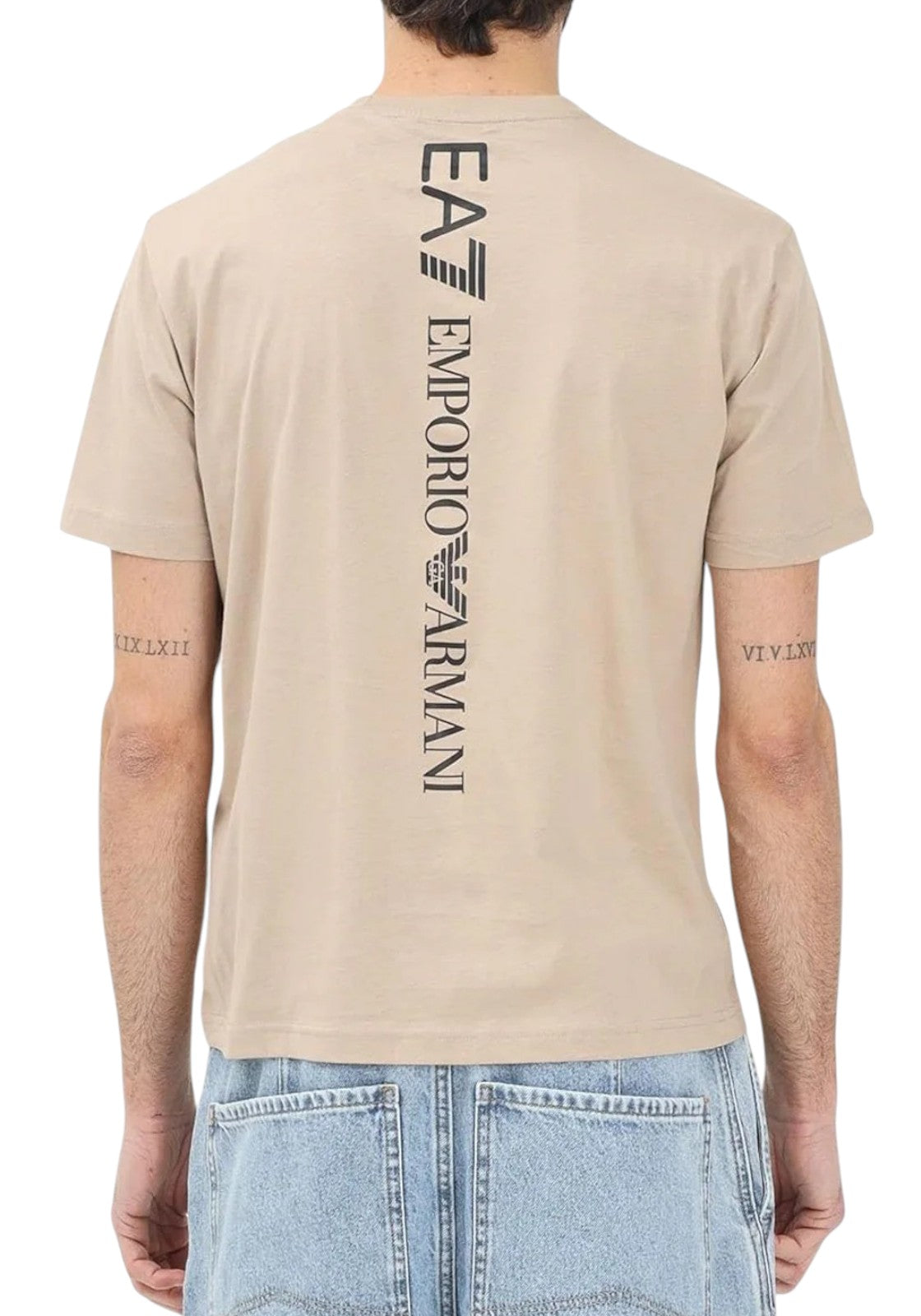 T-SHIRT E CANOTTE Beige/nero Ea7