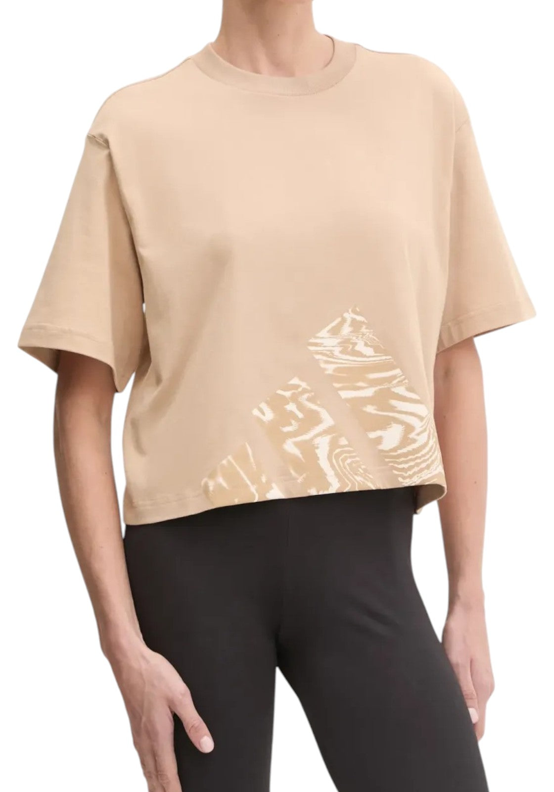 T-SHIRT E CANOTTE Beige/bianco Adidas