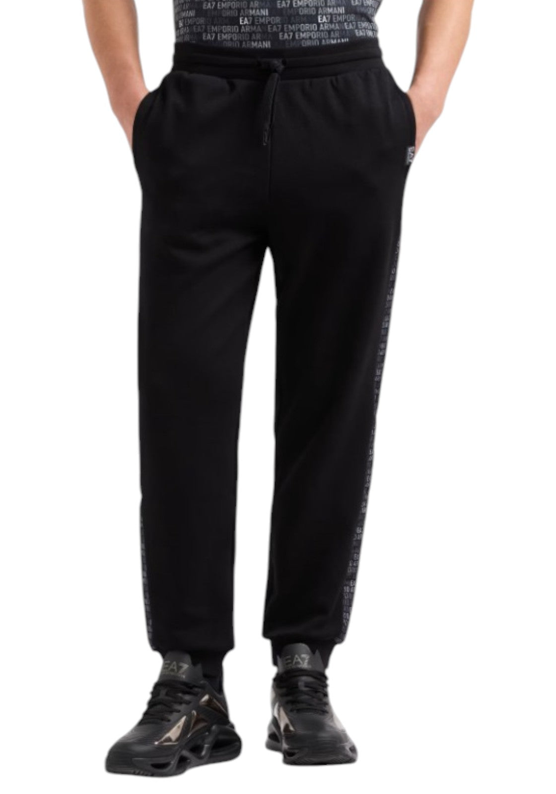 PANTALONI Nero/grigio Ea7