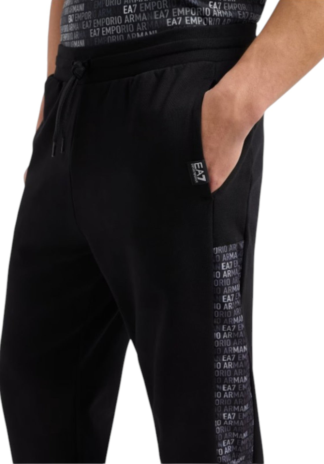 PANTALONI Nero/grigio Ea7