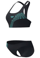 COSTUMI Nero/verde Speedo