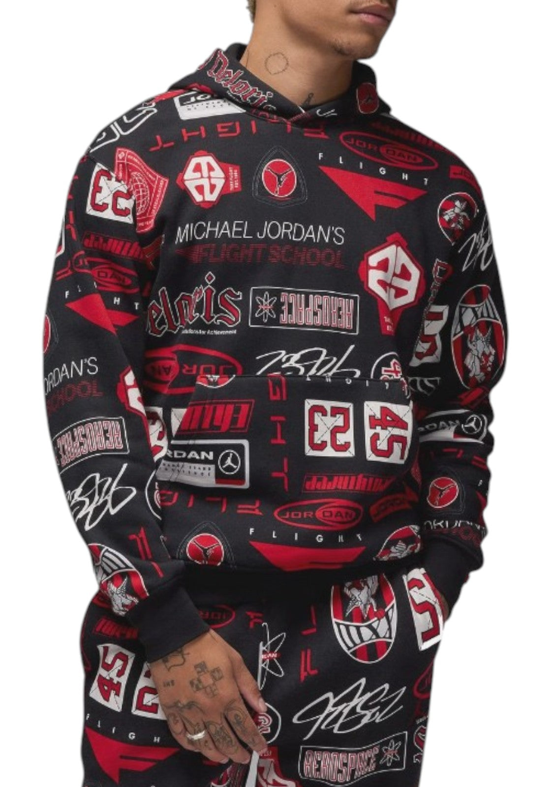 FELPE Nero/rosso Nike