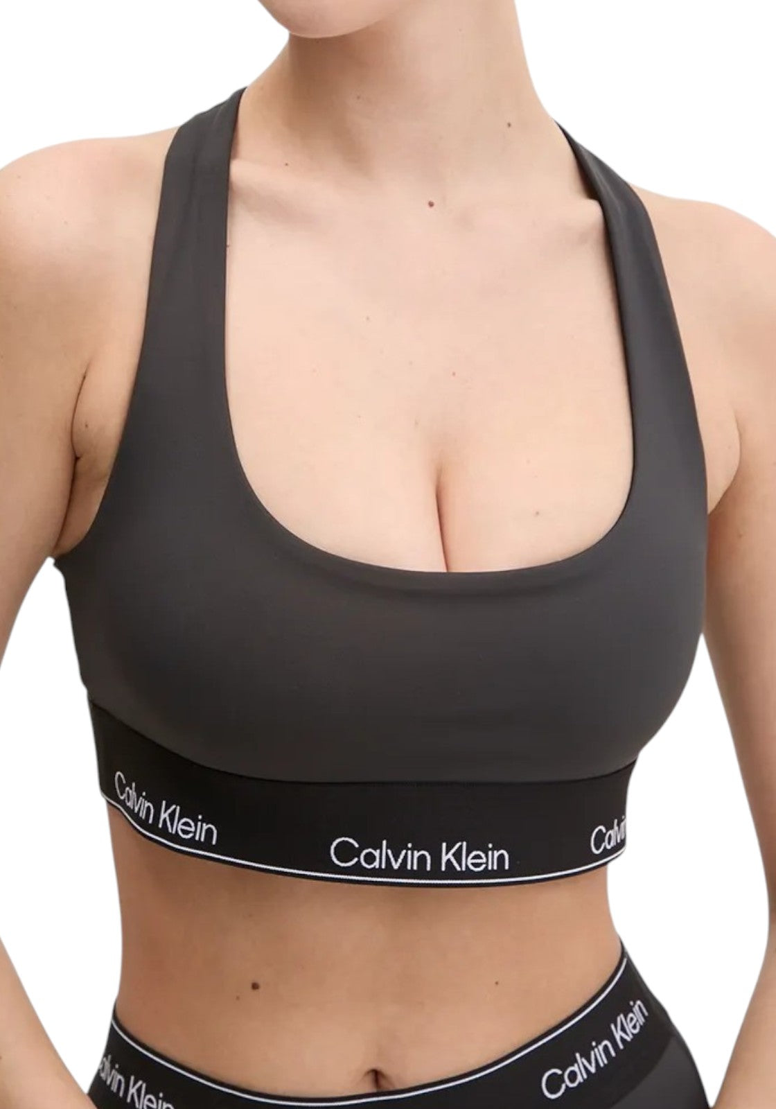 TOP PALESTRA Nero Calvin Klein