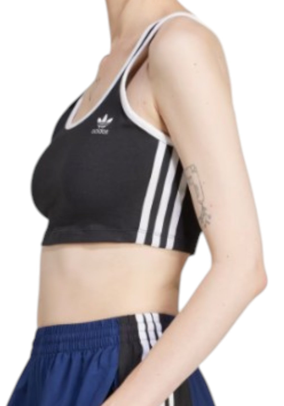 TOP PALESTRA Nero/bianco Adidas Originals
