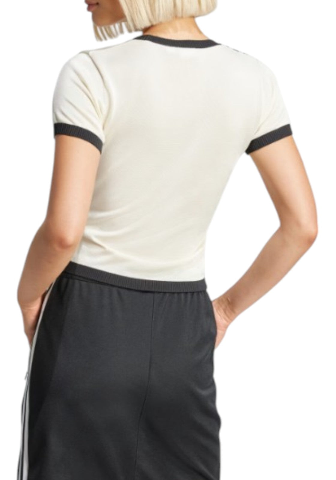 T-SHIRT E CANOTTE Panna/nero Adidas Originals