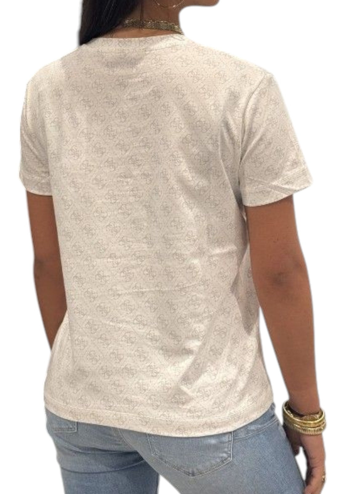 T-SHIRT E CANOTTE Bianco/argento Guess