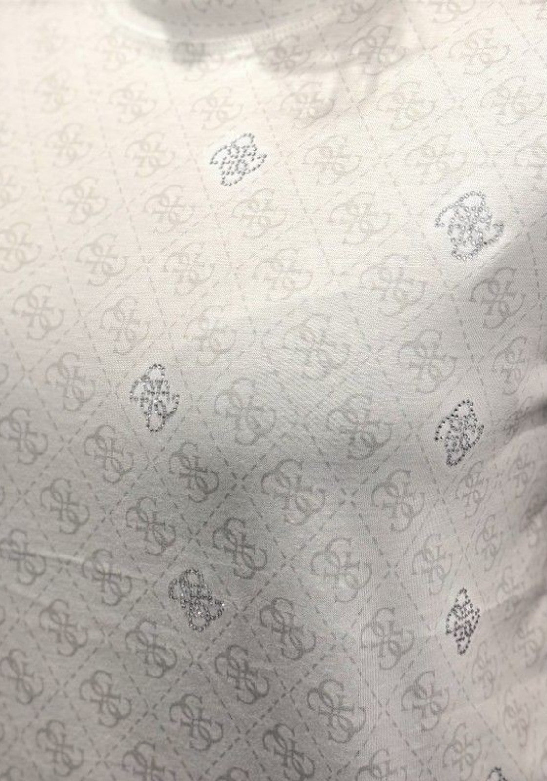 T-SHIRT E CANOTTE Bianco/argento Guess