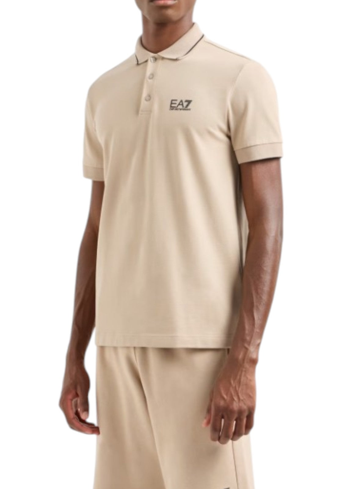 MAGLIONI E POLO Beige/nero Ea7