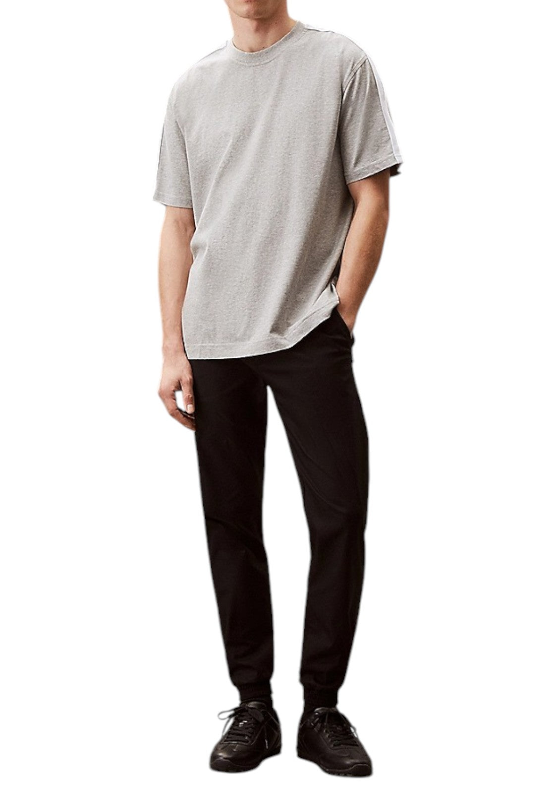 T-SHIRT E CANOTTE Grigio Melange Calvin Klein