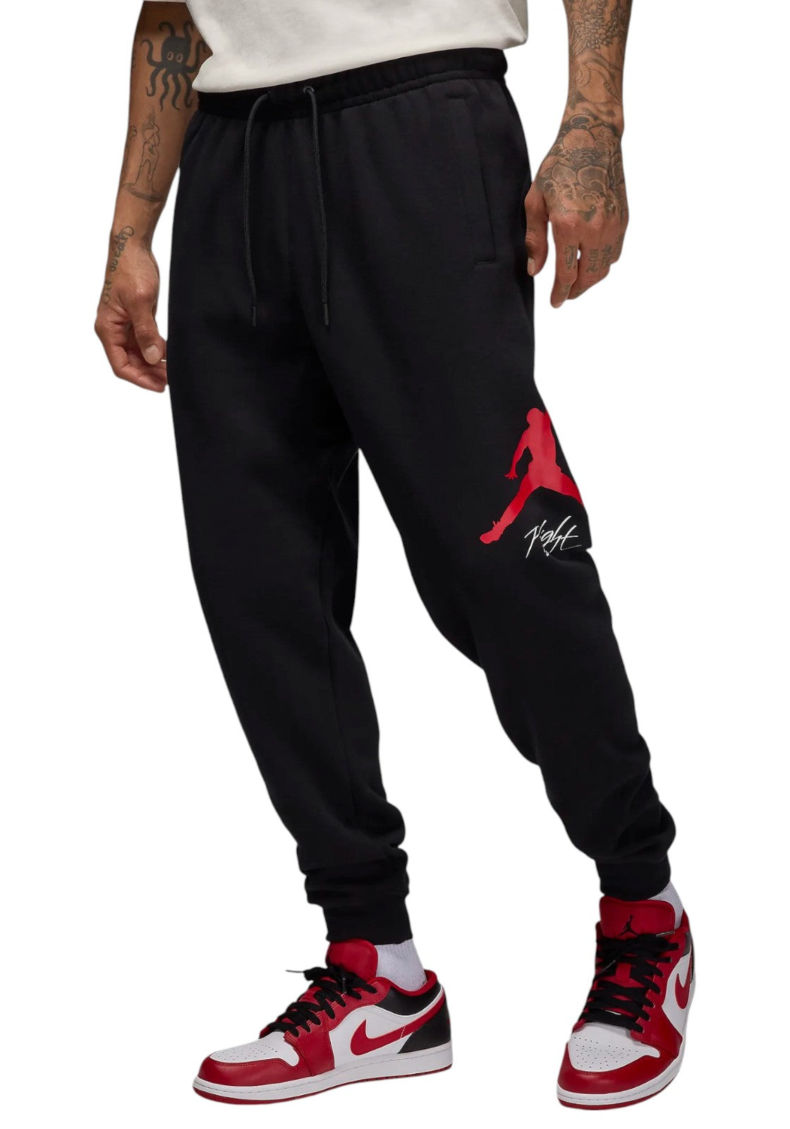 PANTALONI Nero/rosso Nike