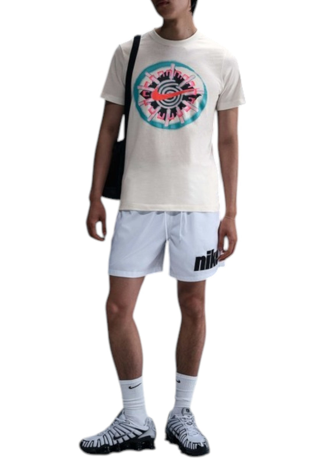 T-SHIRT E CANOTTE Bianco/arancio Nike