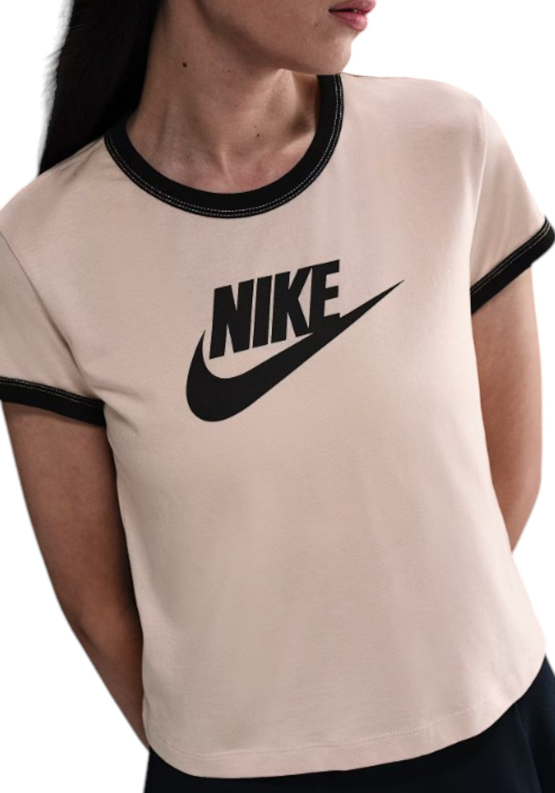 T-SHIRT E CANOTTE Beige/nero Nike