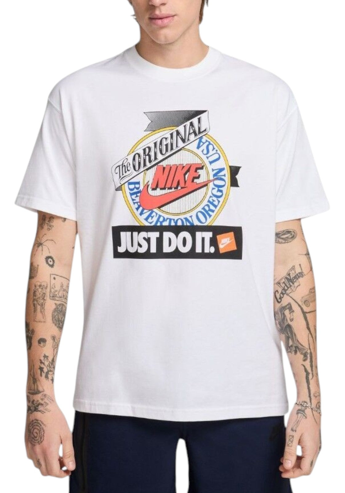 T-SHIRT E CANOTTE Bianco/giallo Nike