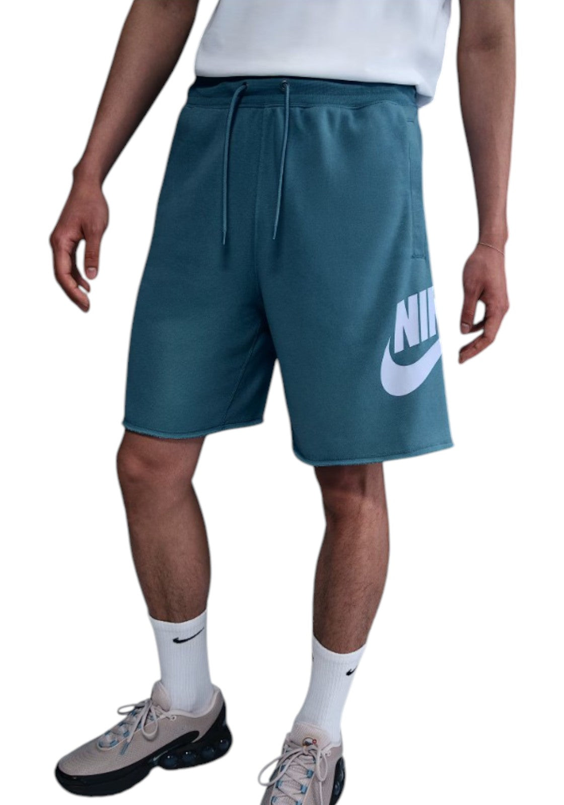 PANTALONCINI Celeste/bianco Nike