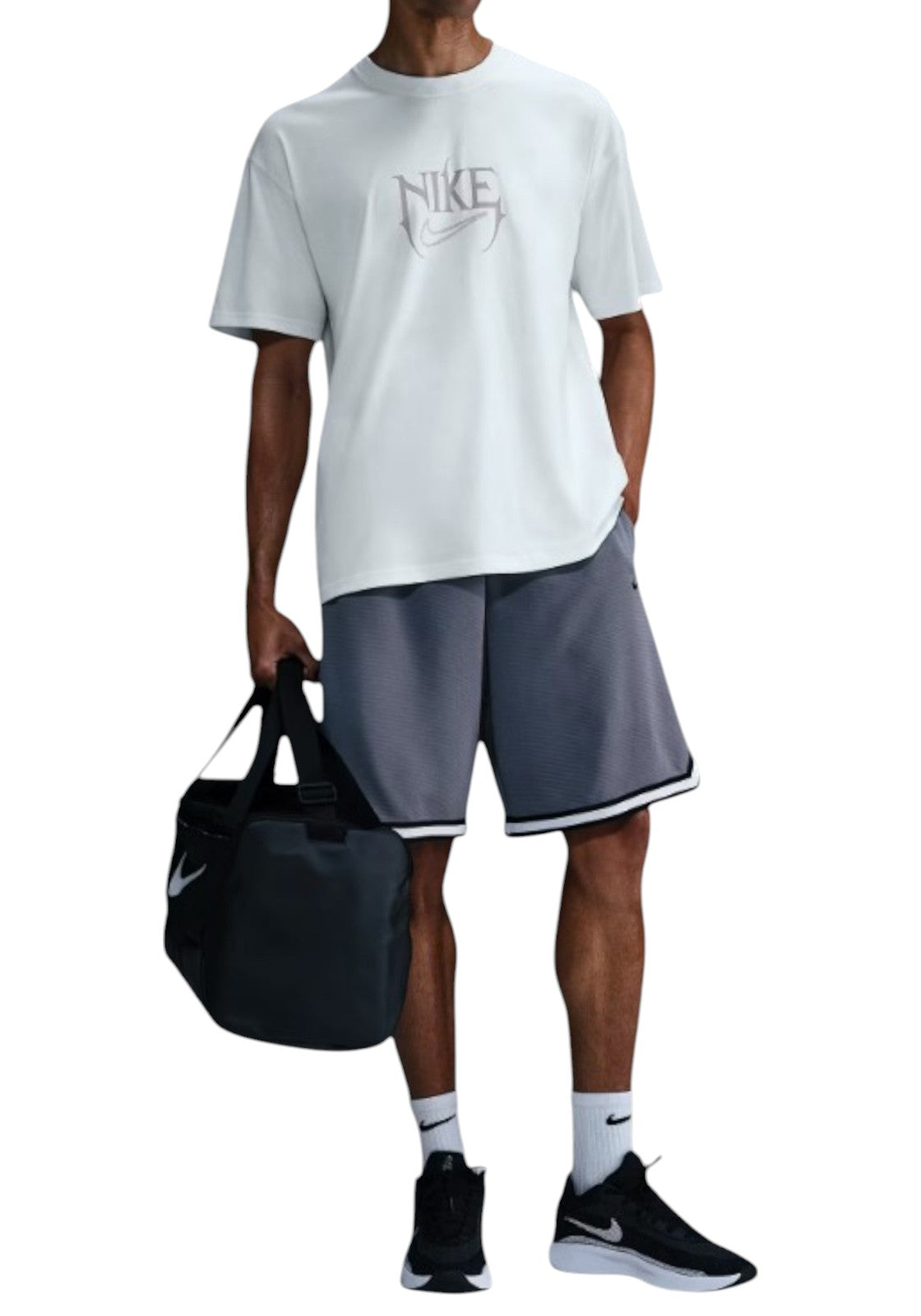 T-SHIRT E CANOTTE Bianco/grigio Nike