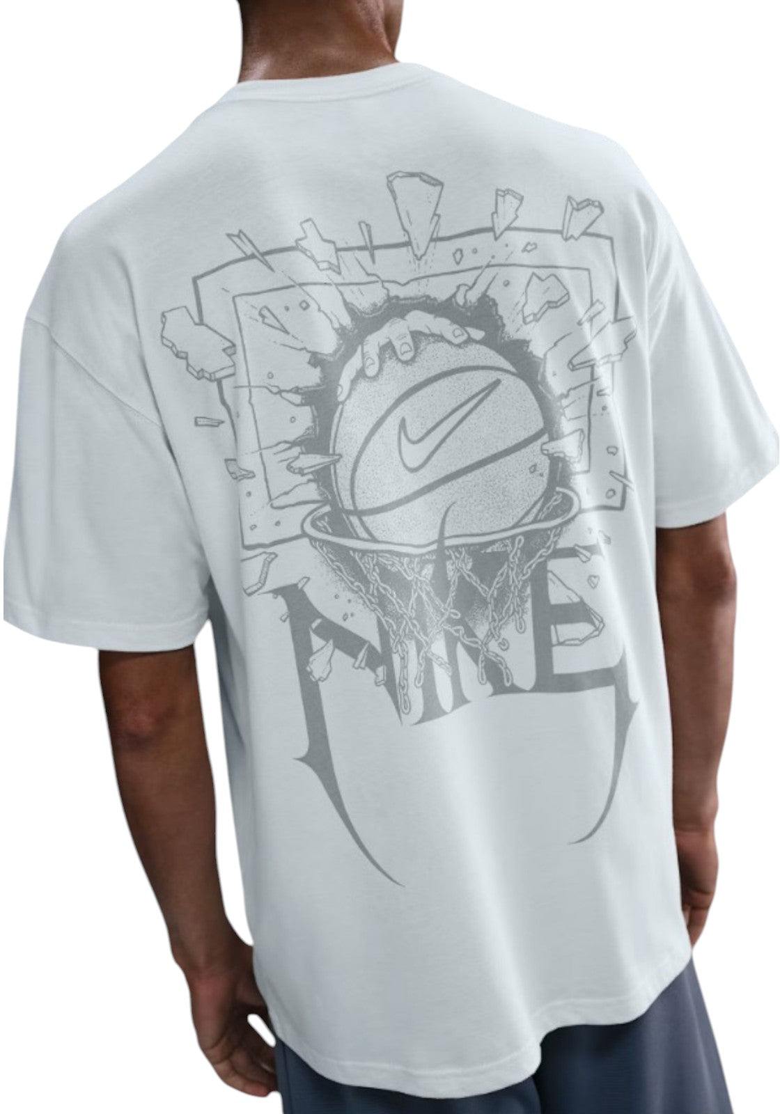 T-SHIRT E CANOTTE Bianco/grigio Nike
