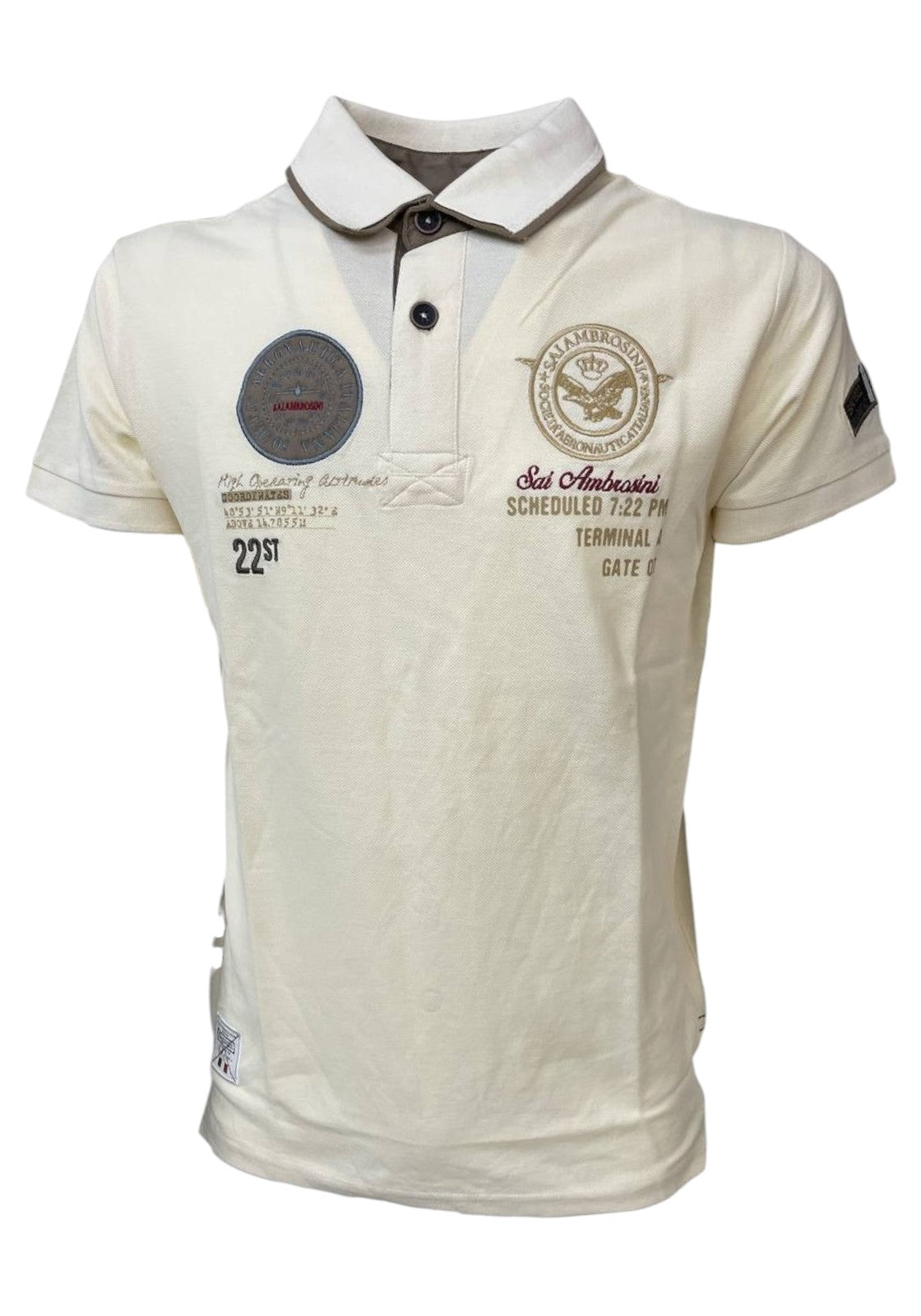 MAGLIONI E POLO Crema Aeronautica It.