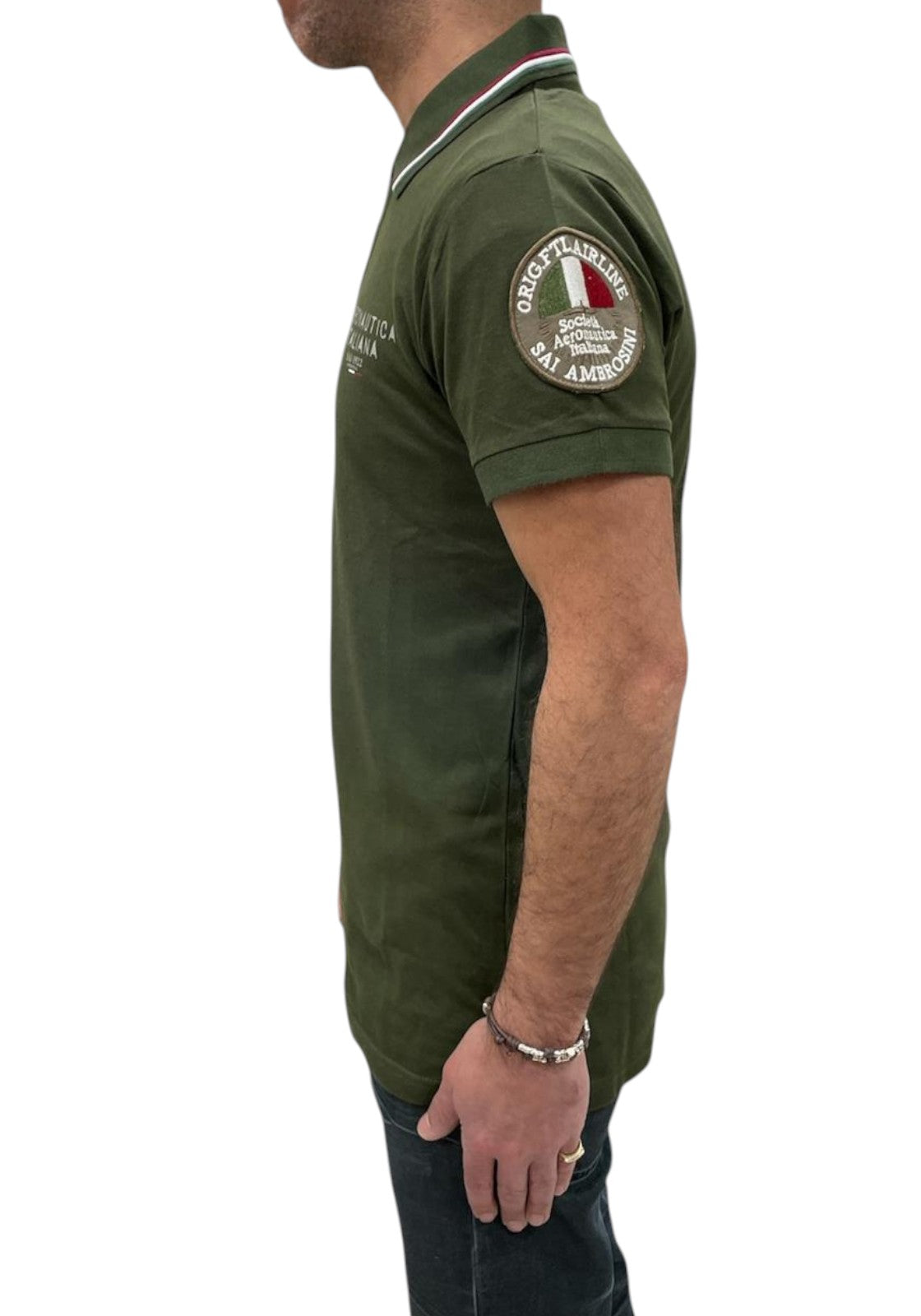 MAGLIONI E POLO Verde Militare Aeronautica It.