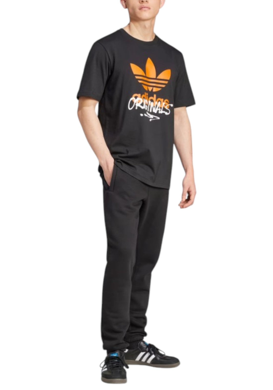 T-SHIRT E CANOTTE Nero/arancio Adidas Originals