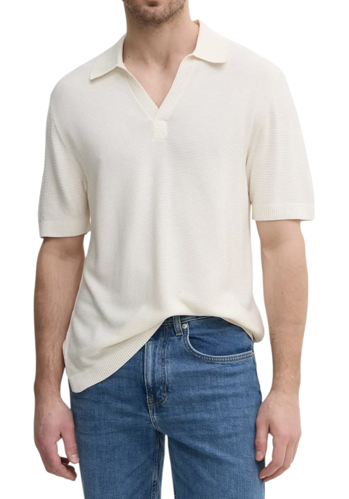 MAGLIONI E POLO Natural White Tommy Hilfiger