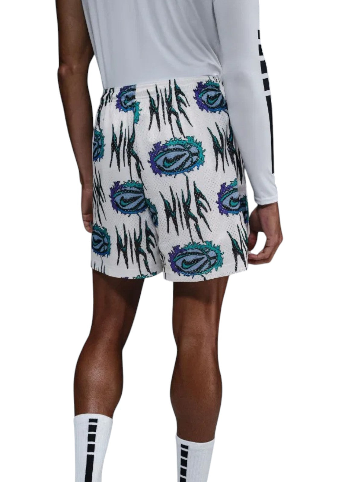 PANTALONCINI Bianco/celeste Nike