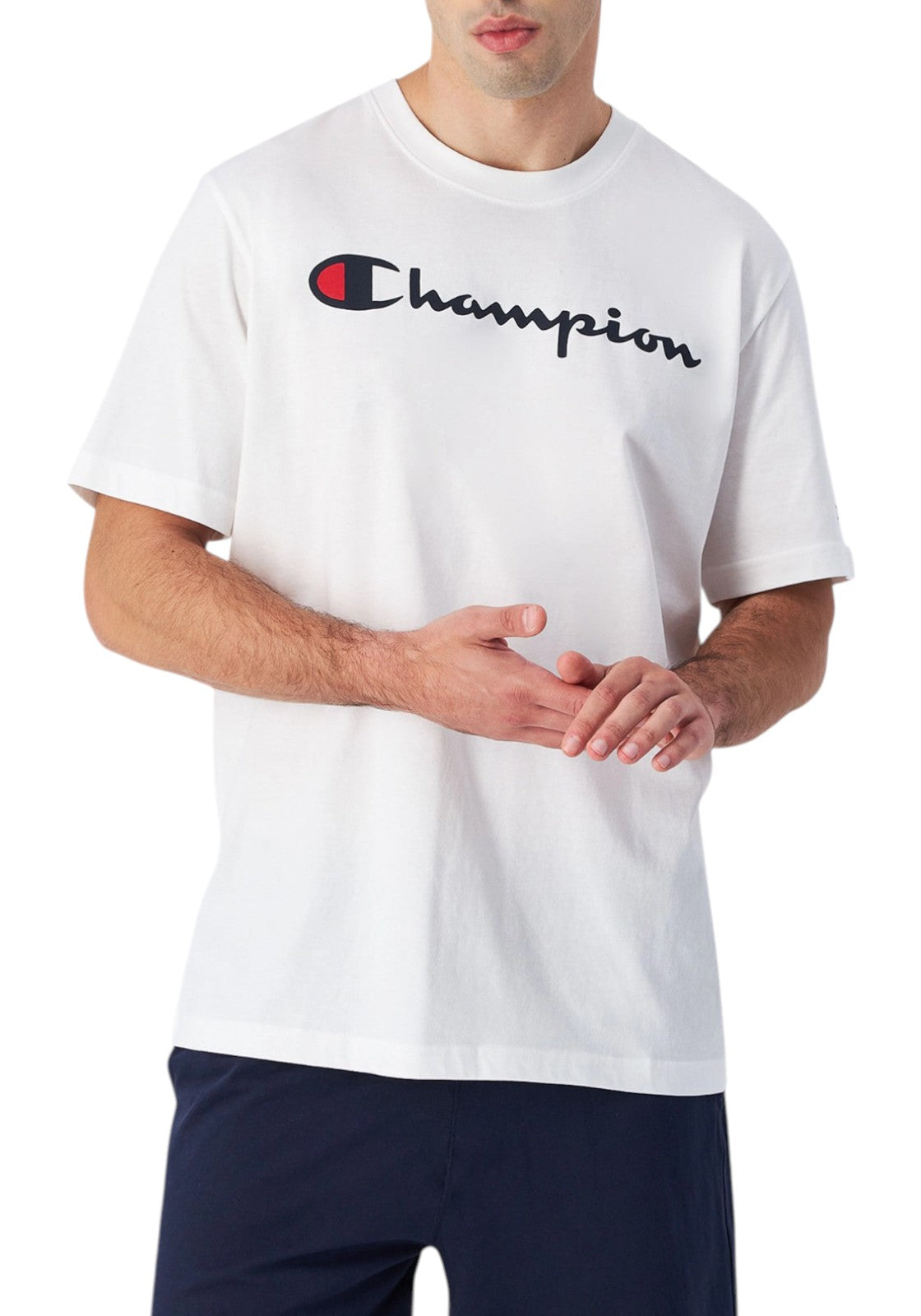 T-SHIRT E CANOTTE Bianco/blu Champion