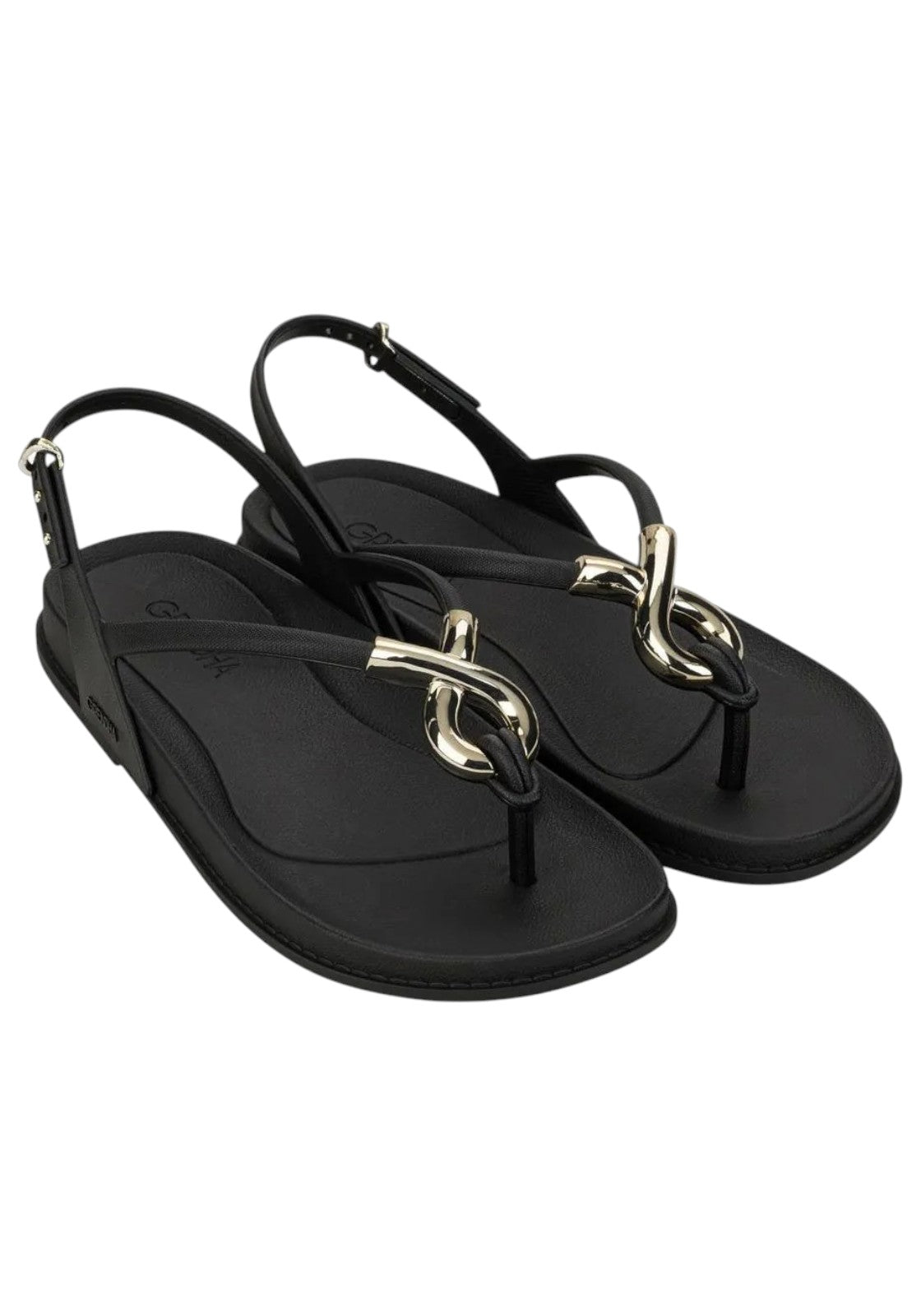 CIABATTE-INFRADITO Nero/oro Grendha