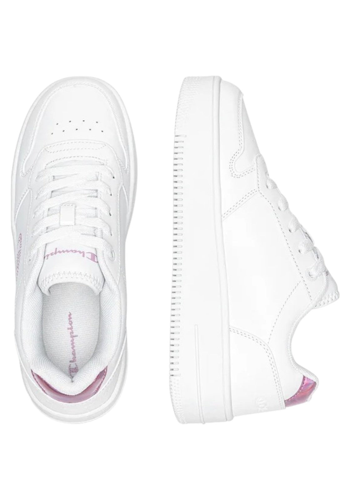 SCARPE Bianco/fucsia Champion