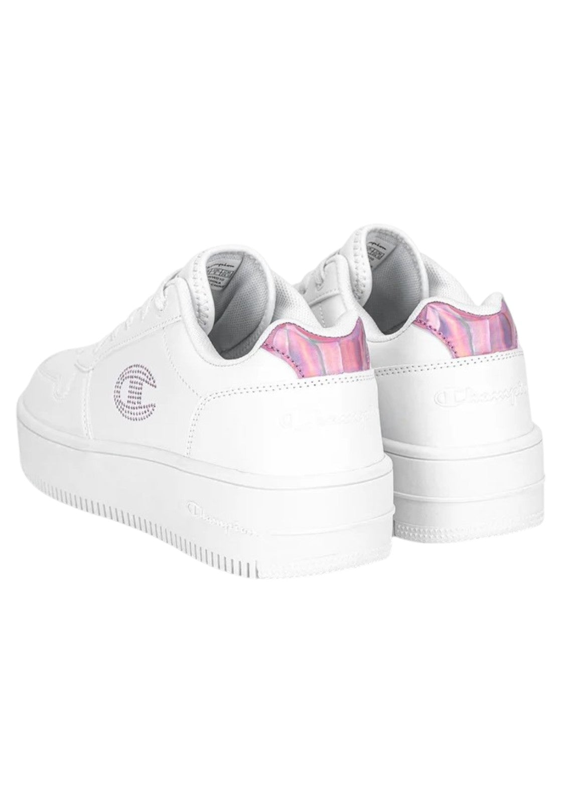 SCARPE Bianco/fucsia Champion