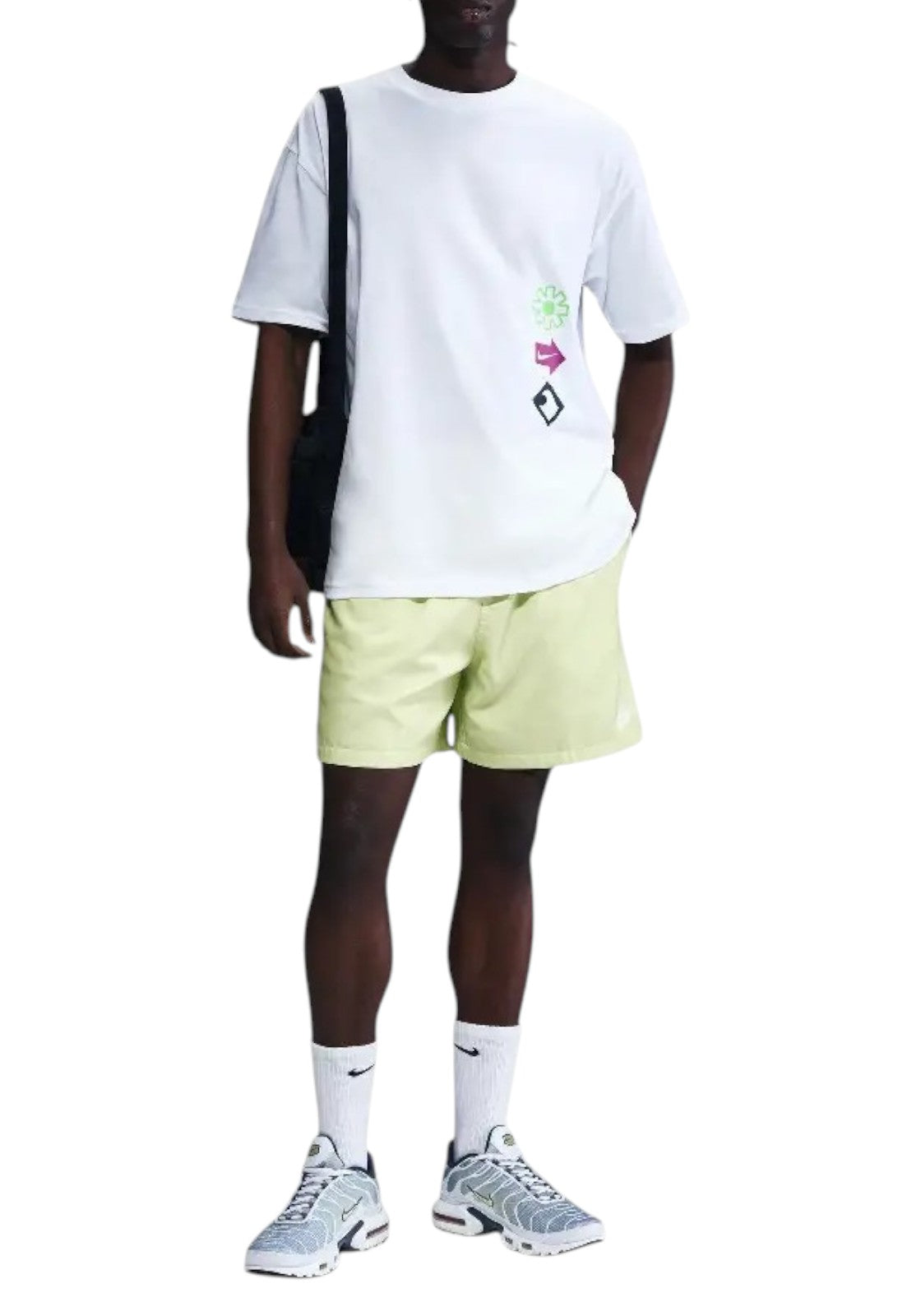 T-SHIRT E CANOTTE Bianco/verde Nike