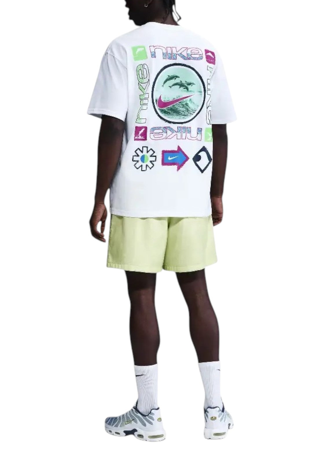 T-SHIRT E CANOTTE Bianco/verde Nike