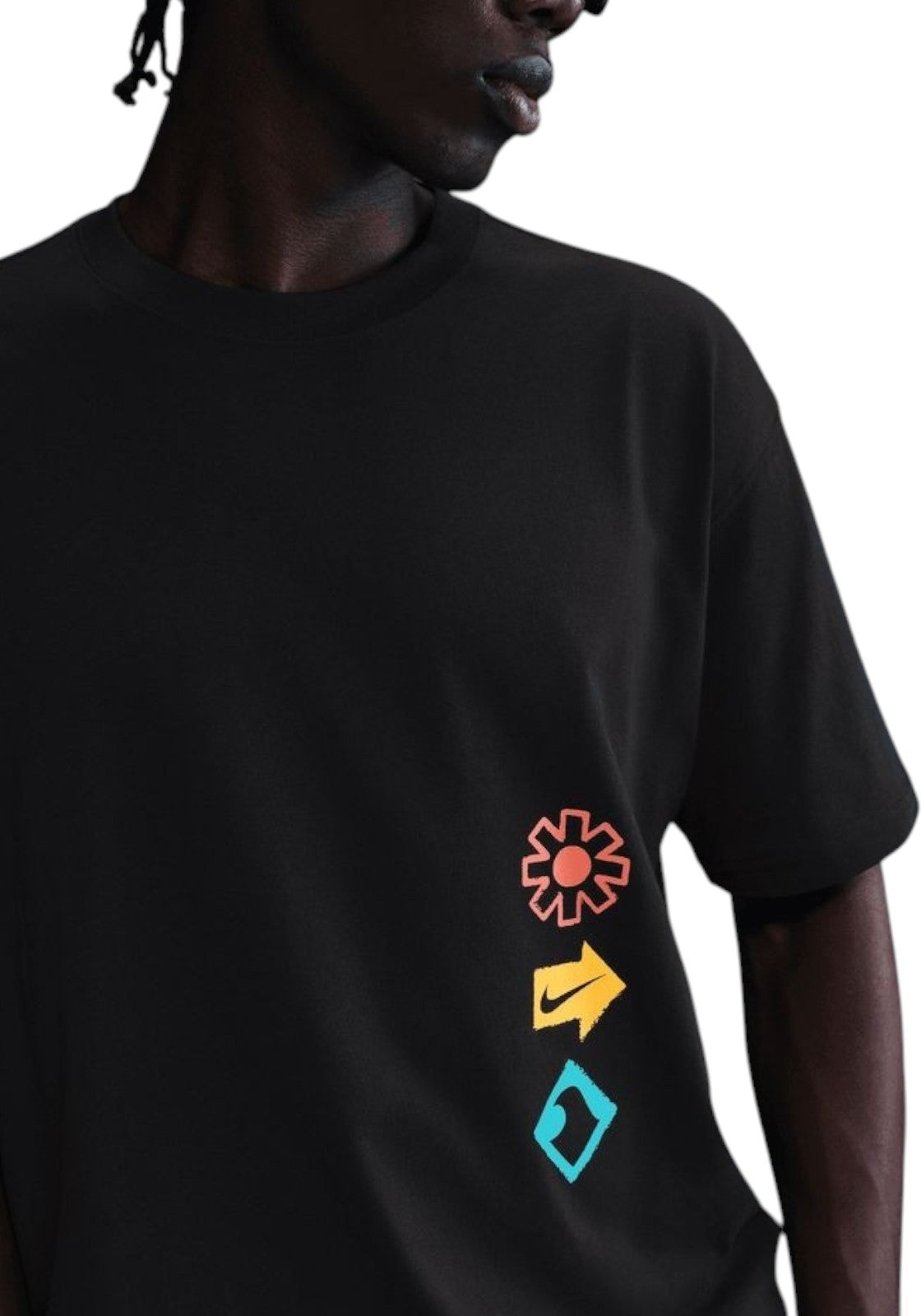 T-SHIRT E CANOTTE Nero/arancio Nike