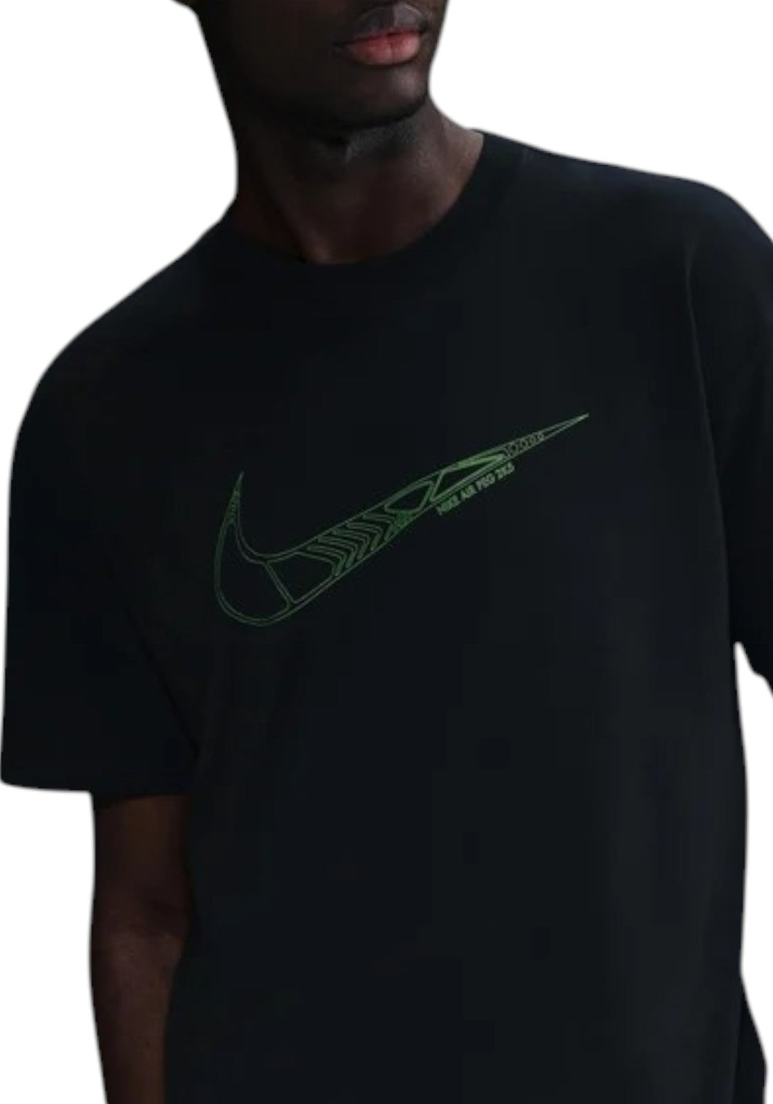 T-SHIRT E CANOTTE Nero/verde Nike