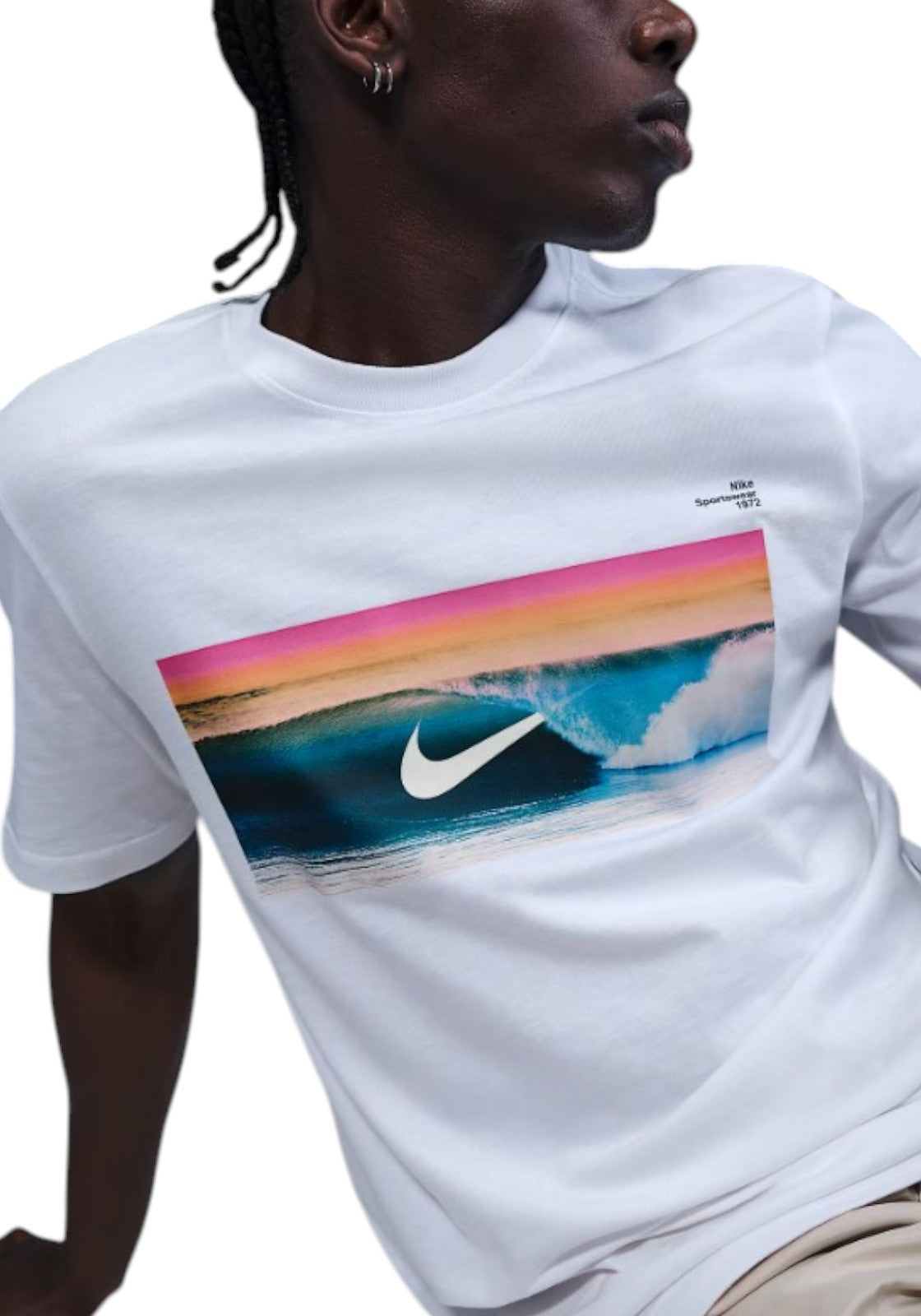 T-SHIRT E CANOTTE Bianco/verde Nike