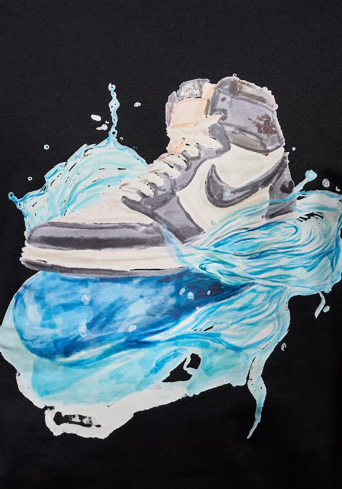 T-SHIRT E CANOTTE Nero/celeste Nike