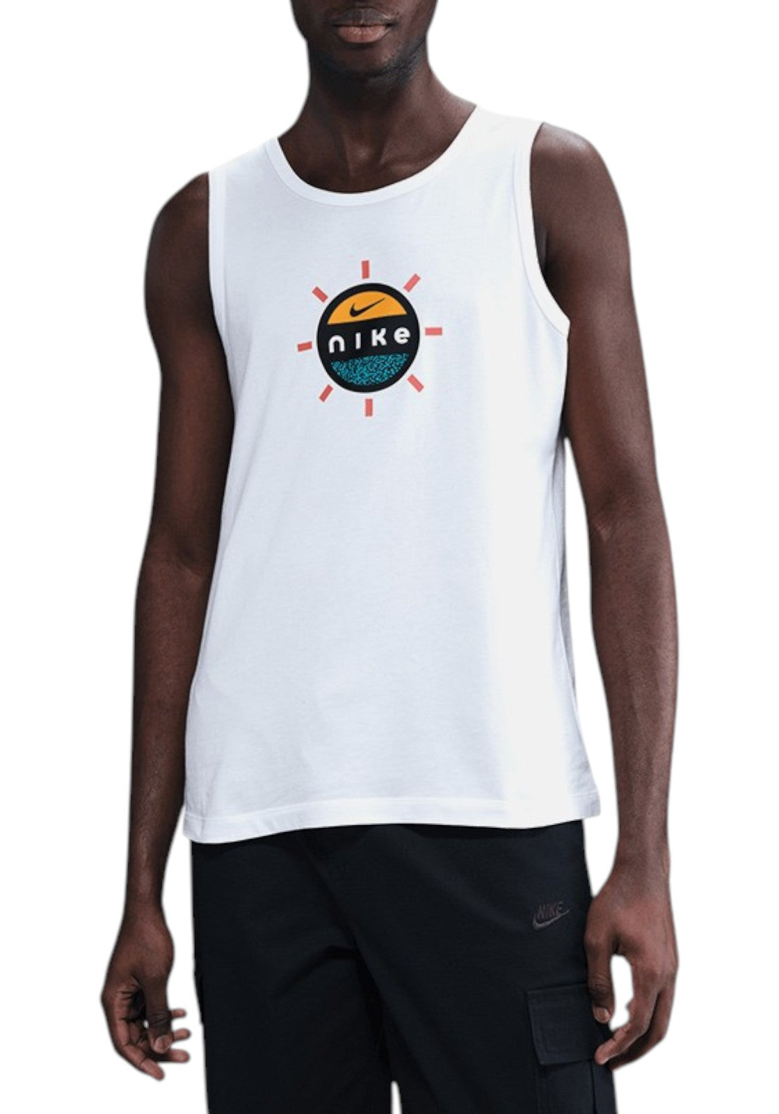 T-SHIRT E CANOTTE Bianco/arancio Nike