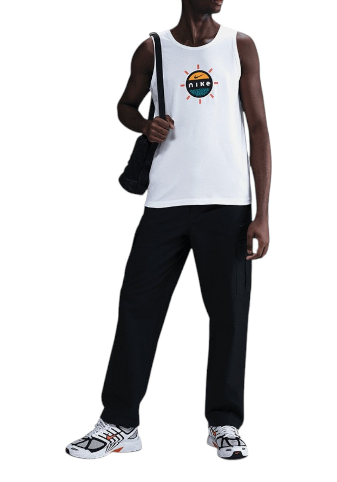 T-SHIRT E CANOTTE Bianco/arancio Nike