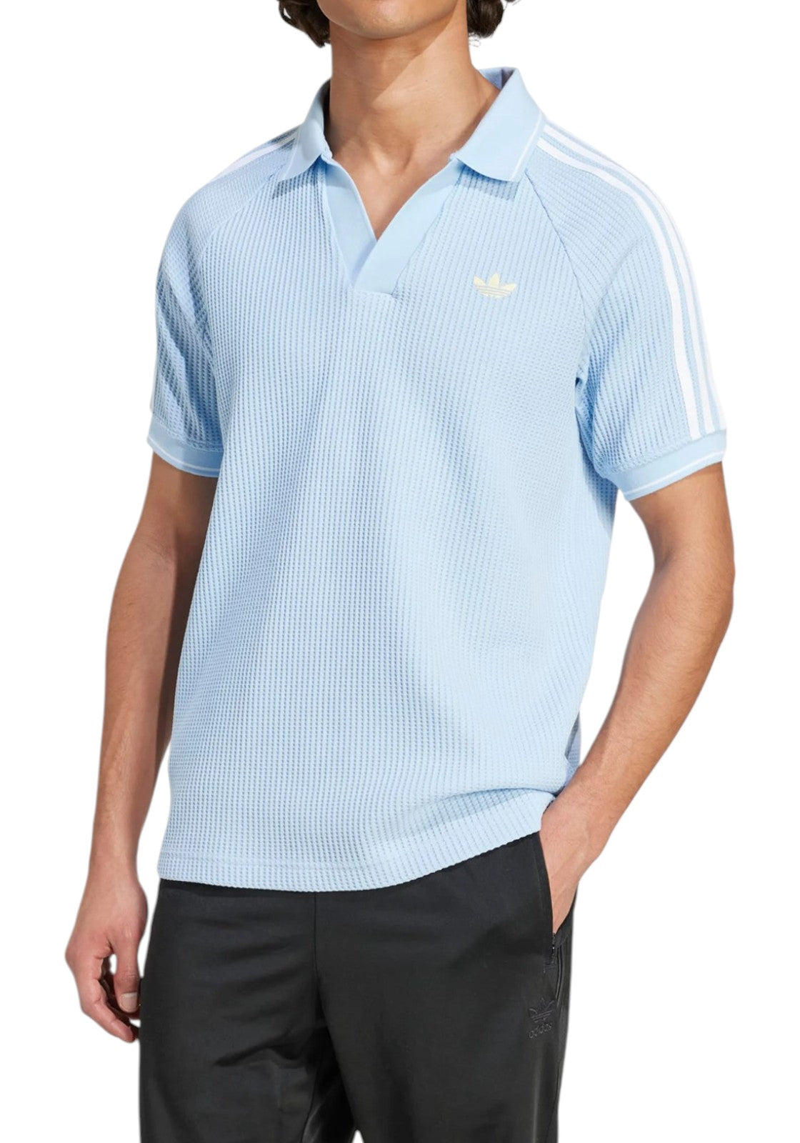 MAGLIONI E POLO Celeste/bianco Adidas Originals