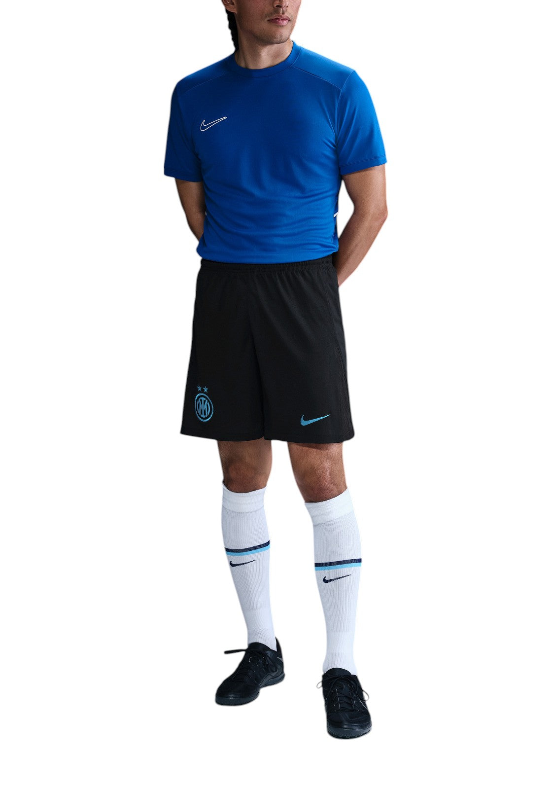 PANTALONCINI Nero/azzurro Nike