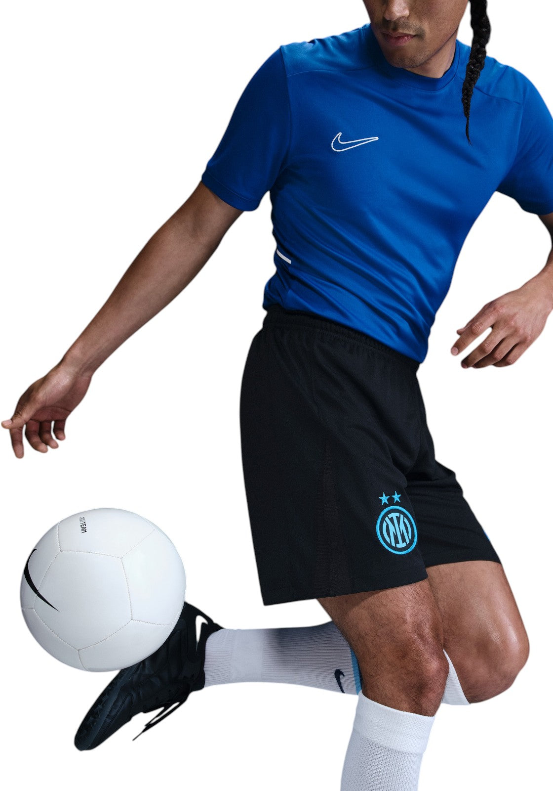 PANTALONCINI Nero/azzurro Nike