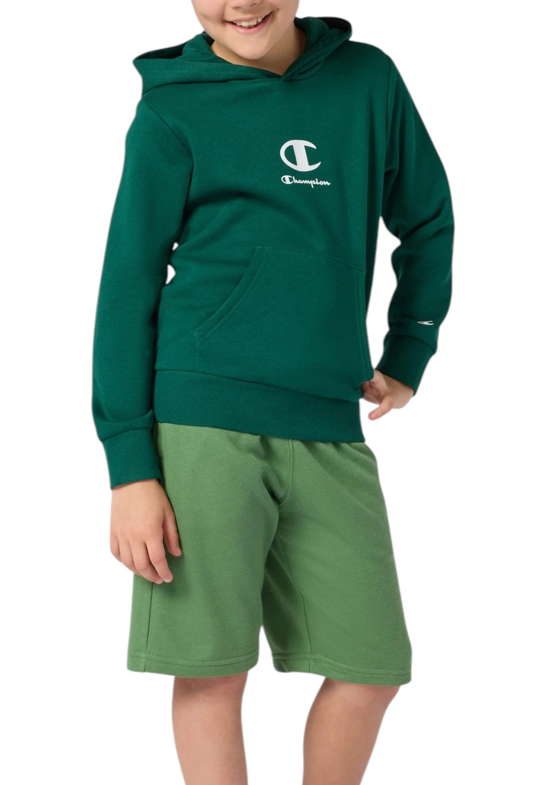 FELPE Verde/bianco Champion