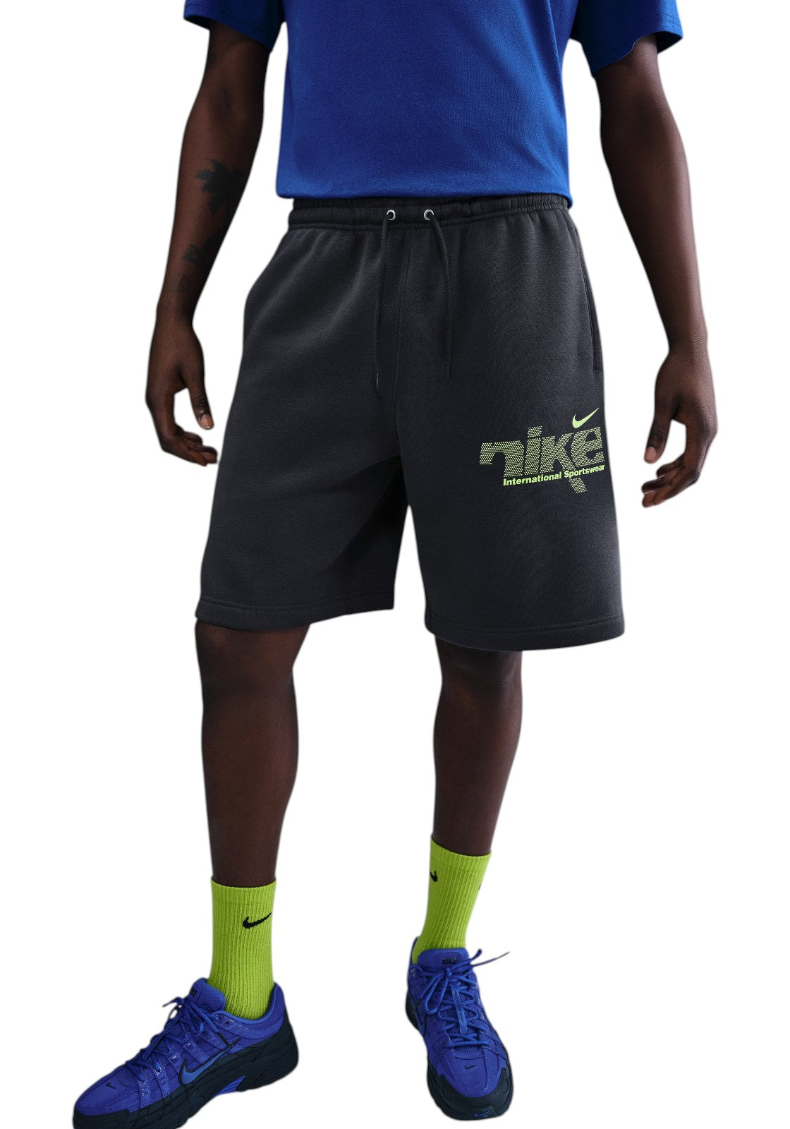 PANTALONCINI Grigio/giallo Nike