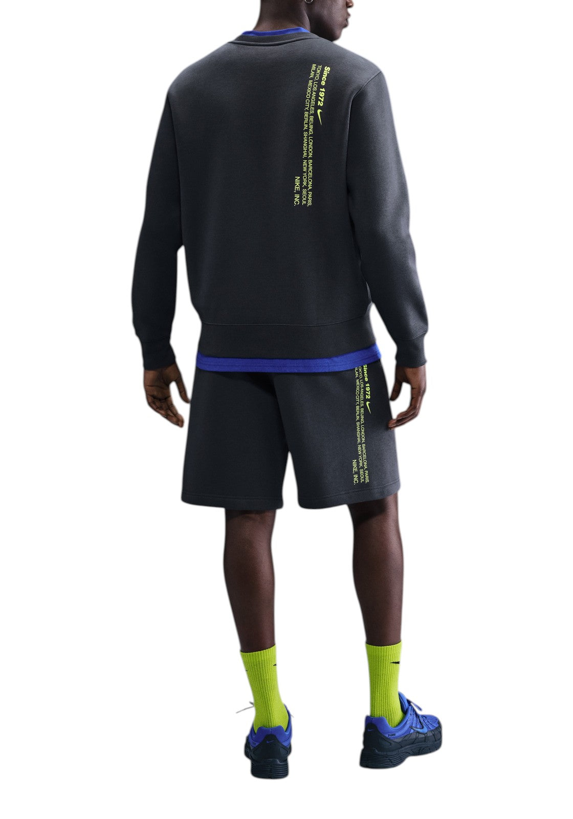 PANTALONCINI Grigio/giallo Nike