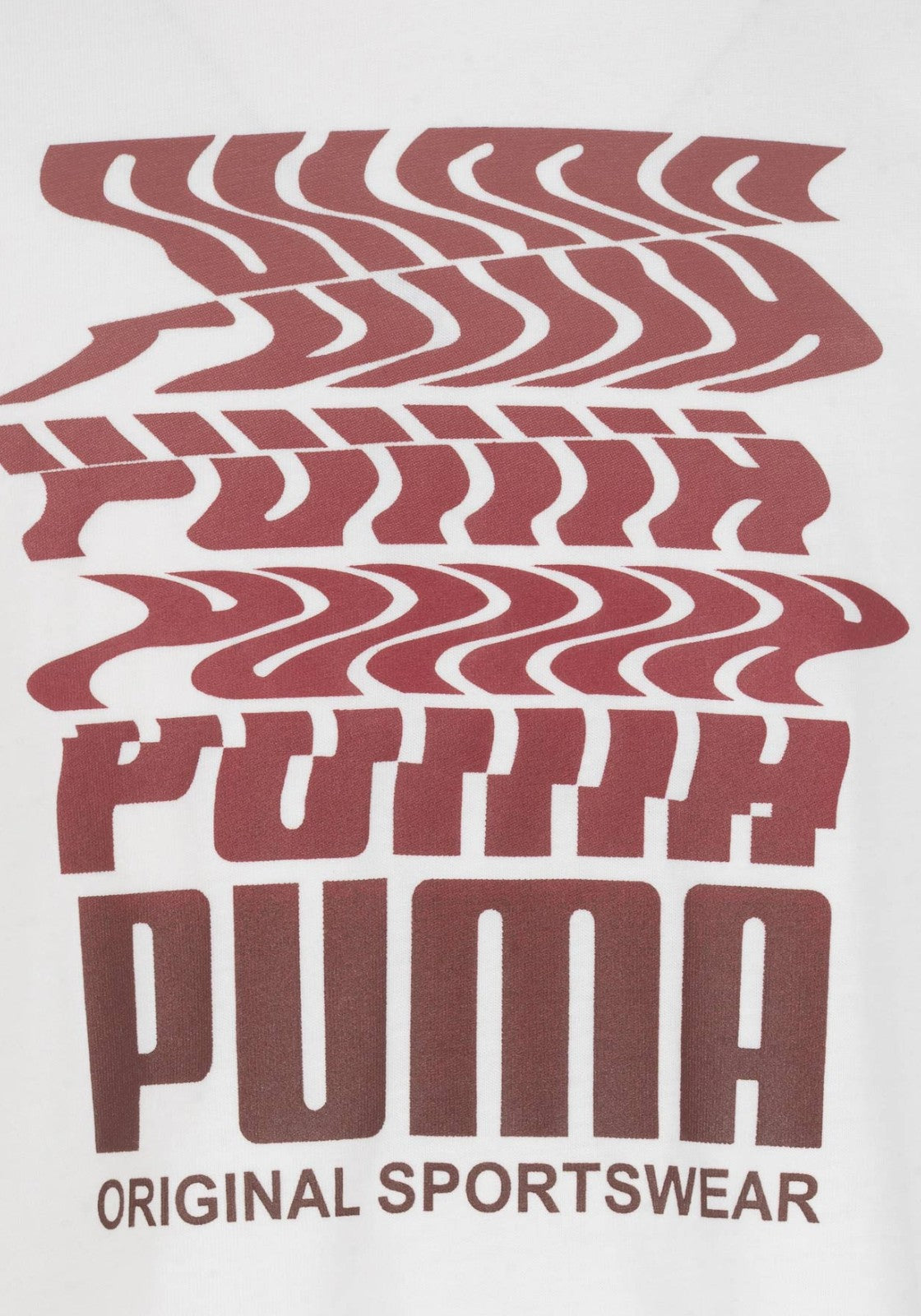 T-SHIRT E CANOTTE Bianco/bordeaux Puma