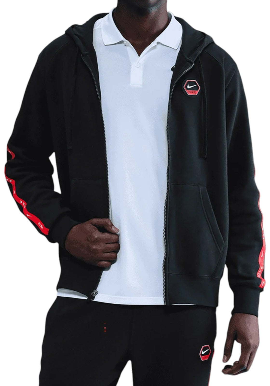 FELPE Nero/rosso Nike