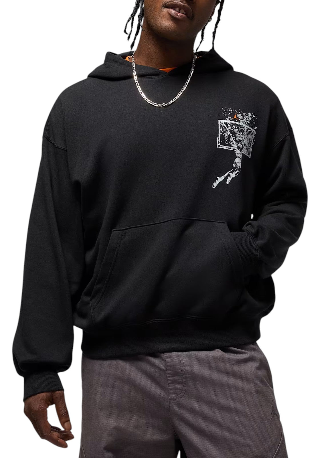 FELPE Nero/arancio Nike