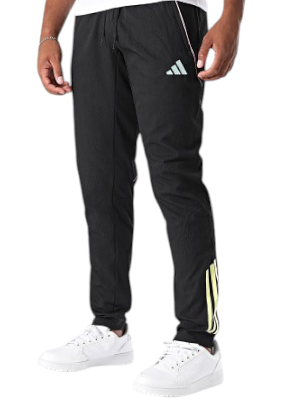 PANTALONI Nero/giallo Adidas