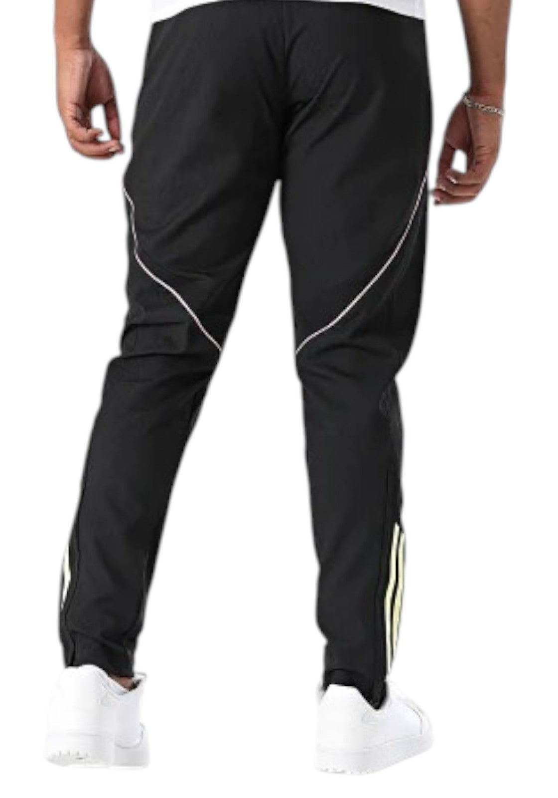 PANTALONI Nero/giallo Adidas